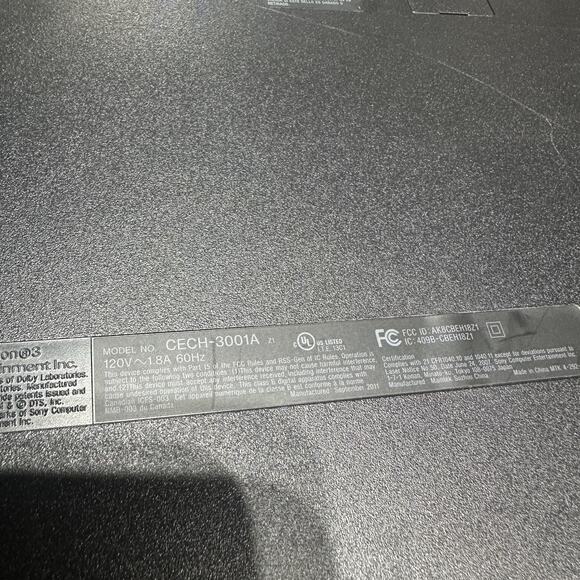 Sony Playstation 3 Console Slim 160GB CECH-3001A w/ Controller And Games - Picture 8 of 8